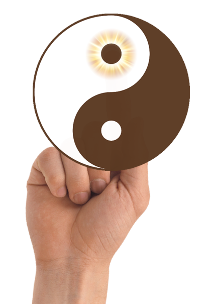 ying and yang hand